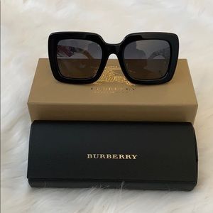 Women’s polarized Burberry sunglasses.